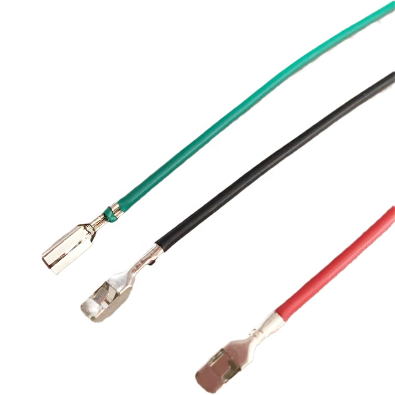 YUMO Wire for Metal Push Button 12mm, 16mm, 19mm, pin Terminal 15cm Wires Red, black, green with Terminal