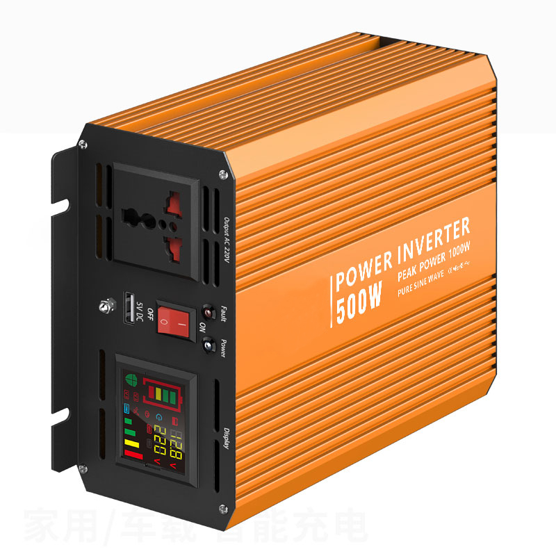YUMO SGPI 500W/1000W 12/24VDC Double Voltage Automatic Recognition Power Inverter(color Display + Remote Control Optional)