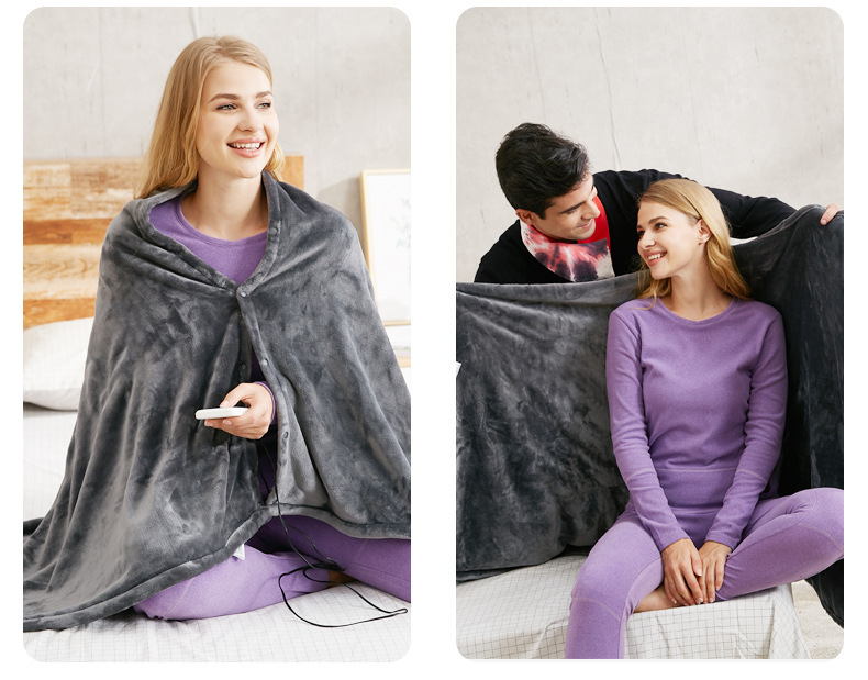 Electric Blanket USB Multi-function Adjustment Low Pressure Heating Blanket Warm Blanket for Convenient Travel