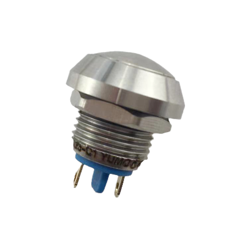 YUMO IP67 12mm Stainless Steel RoHS Screw Terminal Ball Copper Plating Momentary Metal Push Button Switch