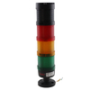 LED tower light 3layers(Red Orange Green) with buzzer flash and steady light together DC24V STP7-3J-24