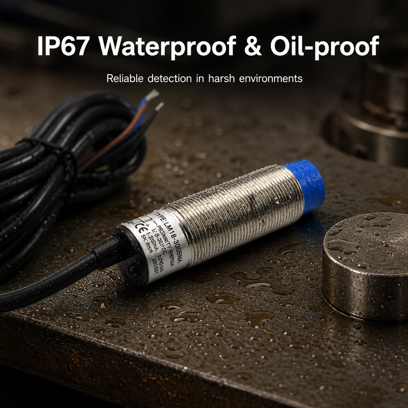 LM18-3008NA M18 Inductive Proximity Sensor 3 Wire DC NPN NO 8mm Detection Distance IP67 Proximity Switch