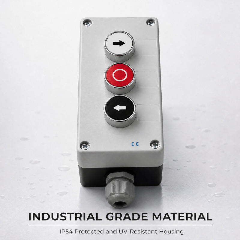 LAY5-BP334 3 Holes Spring Return Push Button Control Box IP54 Industrial Operation Button Box