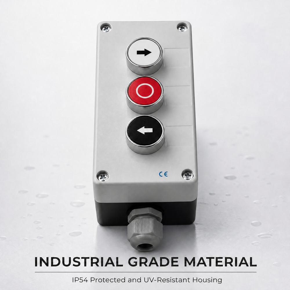 LAY5-BP334 3 Holes Spring Return Push Button Control Box IP54 Industrial Operation Button Box