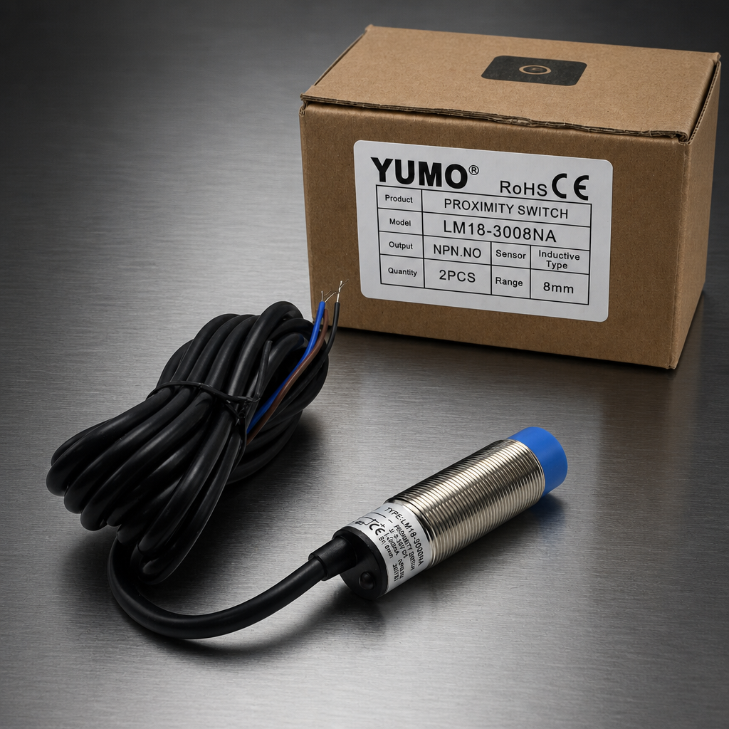LM18-3008NA M18 Inductive Proximity Sensor 3 Wire DC NPN NO 8mm Detection Distance IP67 Proximity Switch